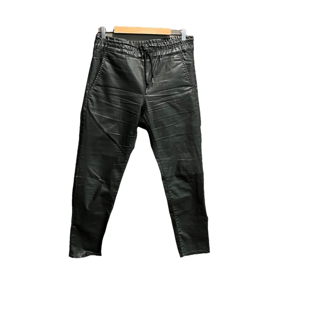 Bevy Flog Wax Black‎ Stretch Drawstring Women's Pants Size 30